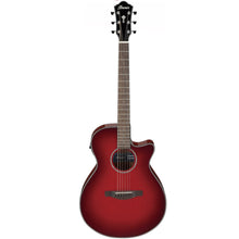 Ibanez AEG51-TRH AEG Series Acoustic Electric Guitar, Transparent Red Sunburst High Gloss