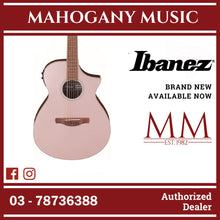 Ibanez AEWC12-RGF AEWC Series Acoustic Electric Guitar, Rose Gold Metallic Flat