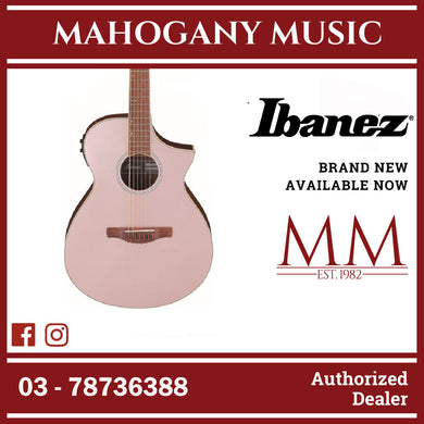 Ibanez AEWC12-RGF AEWC Series Acoustic Electric Guitar, Rose Gold Metallic Flat