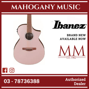 Ibanez AEWC12-RGF AEWC Series Acoustic Electric Guitar, Rose Gold Metallic Flat