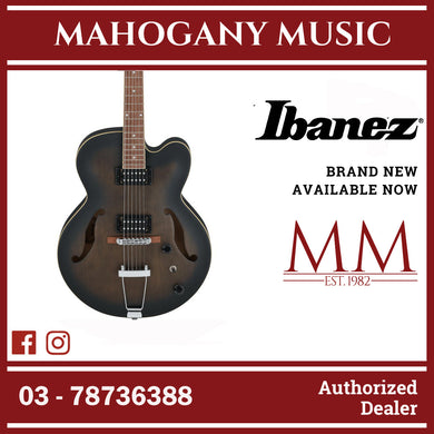 Ibanez AF55-TKF Artcore AF Series Electric Guitar, Transparent Black Flat