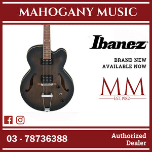 Ibanez AF55-TKF Artcore AF Series Electric Guitar, Transparent Black Flat