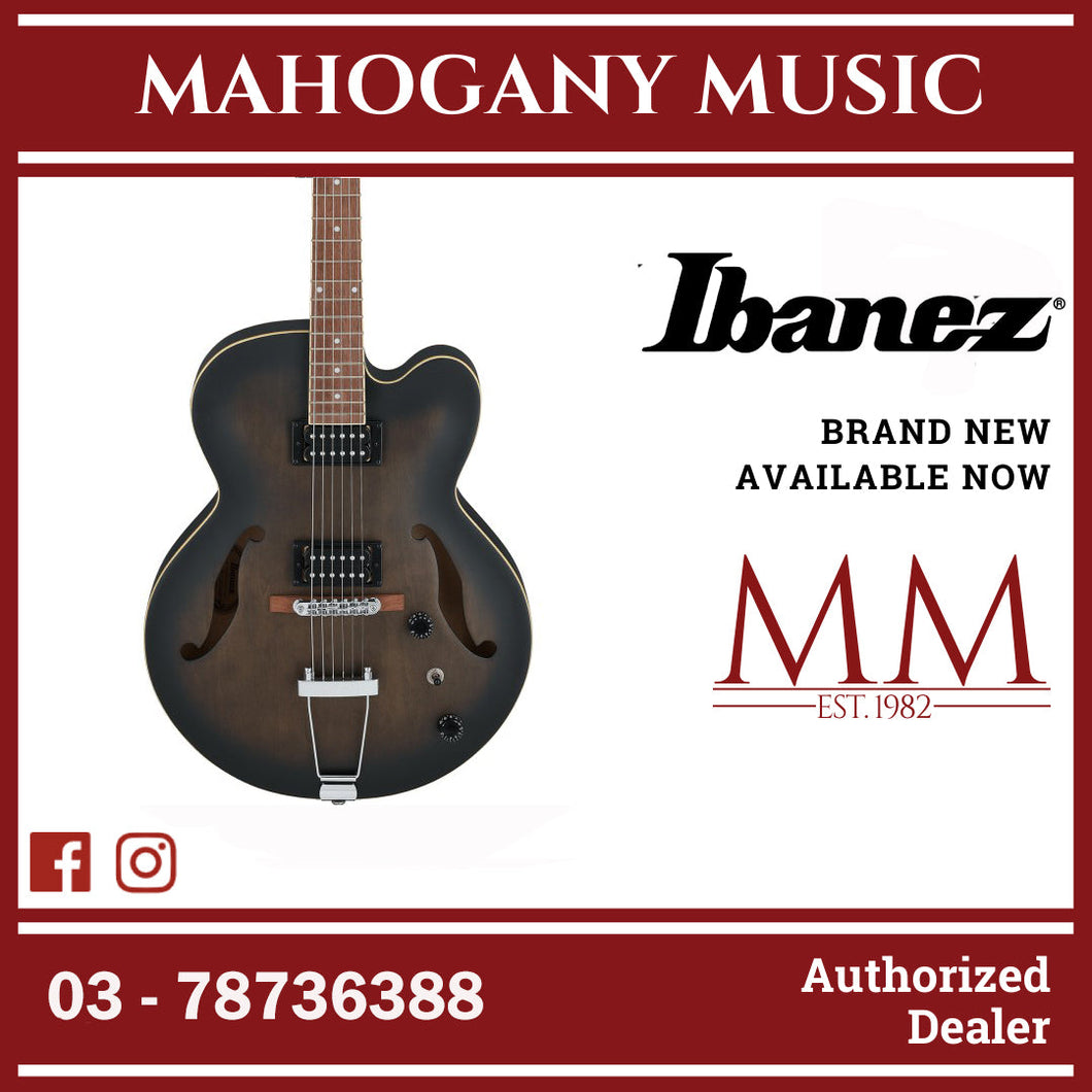 Ibanez AF55-TKF Artcore AF Series Electric Guitar, Transparent Black Flat