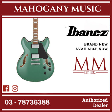 Ibanez AS73-OLM Artcore AS Series Electric Guitar, Olive Metallic