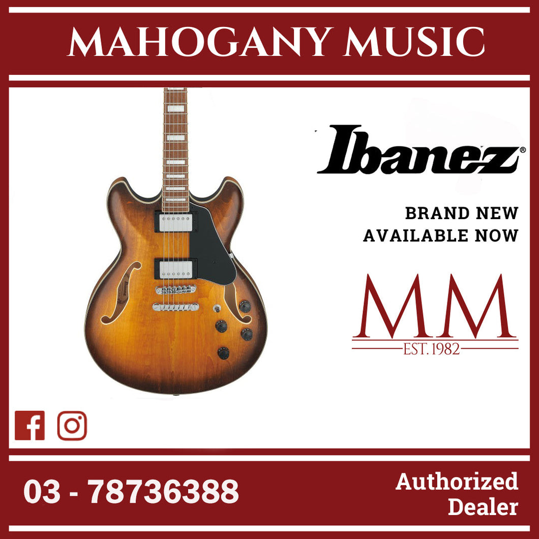 Ibanez AS73-TBC Artcore AS Series Electric Guitar, Tobacco Brown