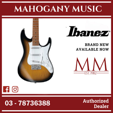 Ibanez ATZ100-SBT Andy Timmons Signature AT Series Electric Guitar, Sunburst Flat