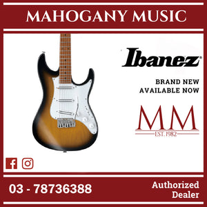 Ibanez ATZ100-SBT Andy Timmons Signature AT Series Electric Guitar, Sunburst Flat