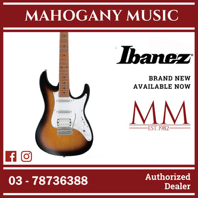 Ibanez ATZ10P-STM Andy Timmons Signature AT Series Electric Guitar, Sunburst Matte