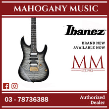 Ibanez AZ47P1QM-BIB AZ Premium Series Electric Guitar, Black Ice Burst