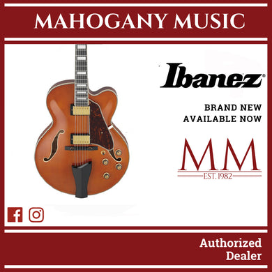 Ibanez Artcore AF95-DA Semi-Hollow Electric Guitar, Dark Amber