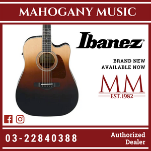 Ibanez Artwood AW80CE - Brown Ale Gradation Acoustic Guitar