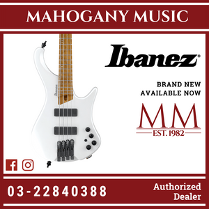Ibanez Bass Workshop EHB1000 Bass Guitar - Pearl White Matte Bass Guitar