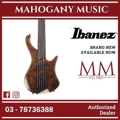 Ibanez EHB1265MS-NML EHB Series 5-String Headless Electric Bass, Natural Mocha Low Gloss
