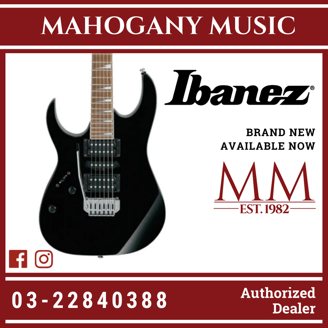 Ibanez GIO GRG170DXL Left Handed Black Night Electric Guitar