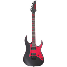 Ibanez GRG131DX-BKF RG GIO Series Electric Guitar, Black Flat