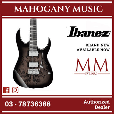 Ibanez GRG220PA1-BKB RG GIO Series Electric Guitar, Transparent Brown Black Burst