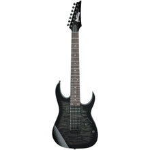 Ibanez GRG7221QA-TKS RG GIO Series 7-String Electric Guitar, Transparent Black Sunburst
