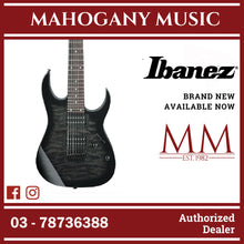 Ibanez GRG7221QA-TKS RG GIO Series 7-String Electric Guitar, Transparent Black Sunburst