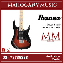Ibanez GRGM21M-WNS GIO miKro Series Electric Guitar, Walnut Sunburst