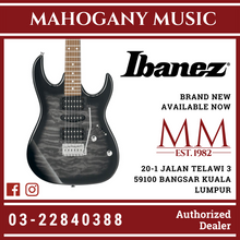 Ibanez GRX70QA GIO RX Series Electric Guitar, Transparent Black Sunburst