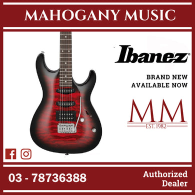 Ibanez GSA60QA-TRB SA GIO Series Electric Guitar, Transparent Red burst