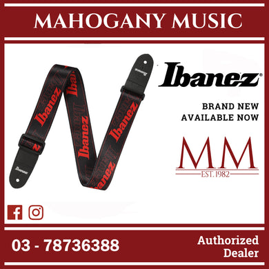 Ibanez GSD50-RD Ibanez Logo Guitar Strap, Red