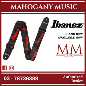 Ibanez GSD50-RD Ibanez Logo Guitar Strap, Red