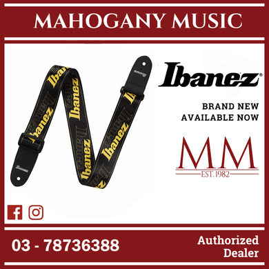 Ibanez GSD50-YE Ibanez Logo Guitar Strap, Yellow