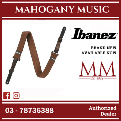 Ibanez GSF50-BR POWERPAD Guitar Strap, Brown