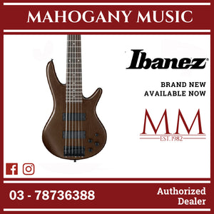 Ibanez GSR206B-WNF GIO SR Series 6-String Electric Bass, Walnut Flat