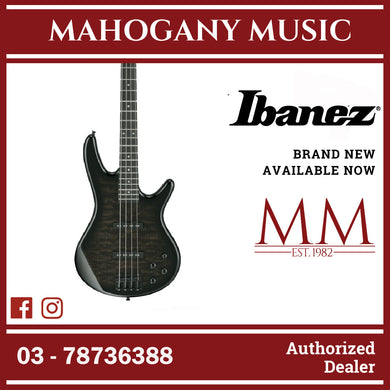 Ibanez GSR280QA-TKS GIO SR Series Electric Bass, Transparent Black Sunburst