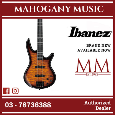 Ibanez GSR280QA-TYS GIO SR Series Electric Bass, Transparent Yellow Sunburst