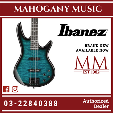 Ibanez GSR280QA Electric Bass Guitar - Transparent Marine Sunburst