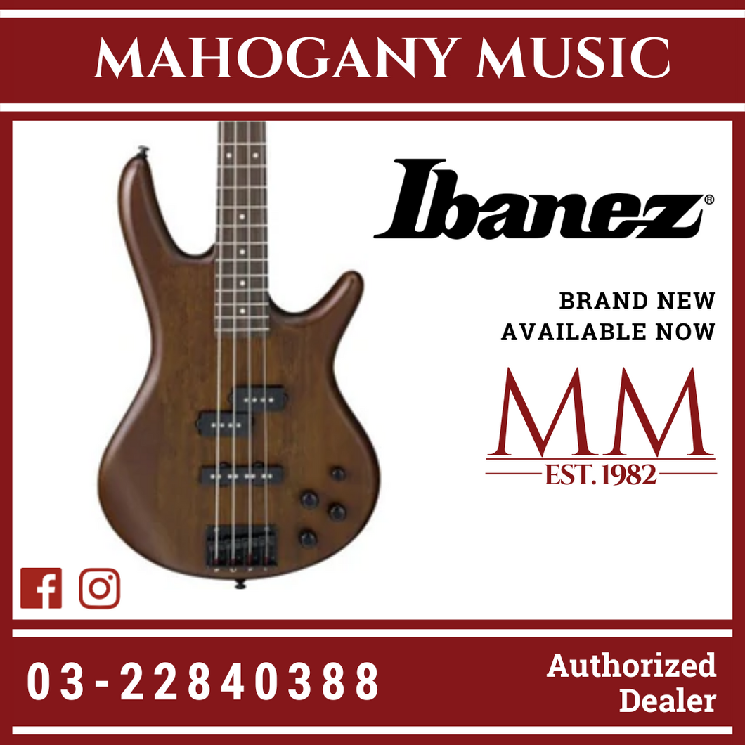 Ibanez Gio GSR200B - Walnut Flat Bass Guitar