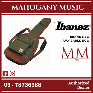Ibanez IBB541-MGN POWERPAD Designer Collection Gig Bag for Electric Bass, Moss Green
