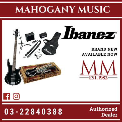 Ibanez IJSR190E Electric Bass Jumpstart Pack - Black