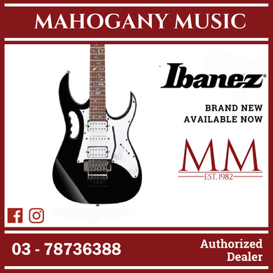 Ibanez JEMJR-BK Steve Vai Signature JEM Series Electric Guitar, Black