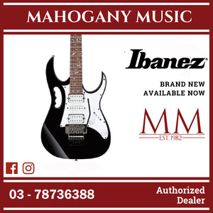 Ibanez JEMJR-BK Steve Vai Signature JEM Series Electric Guitar, Black
