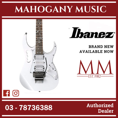 Ibanez JEMJR-WH Steve Vai Signature JEM Series Electric Guitar, White