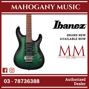 Ibanez KIKOSP3-TEB Kiko Loureiro Signature Kiko Series Electric Guitar, Transparent Emerald Burst