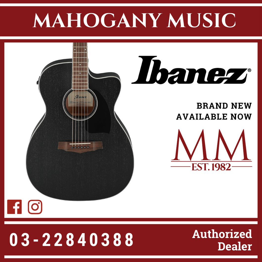 Ibanez PC14MHCE Electric Guitar - Weathered Black Acoustic Guitar