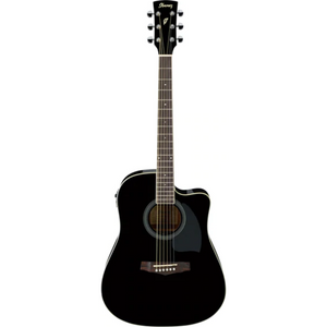 Ibanez PF15ECE - Black High Gloss Acoustic Guitar