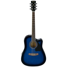 Ibanez PF15ECE - Transparent Blue Sunburst High Gloss Acoustic Guitar