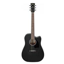 Ibanez PF16MWCE-WK Performance Series Acoustic Electric Guitar, Weathered Black Open Pore