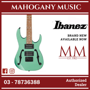 Ibanez PGMM21-MGN Paul Gilbert Signature PGM miKro Series Electric Guitar, Metallic Light Green