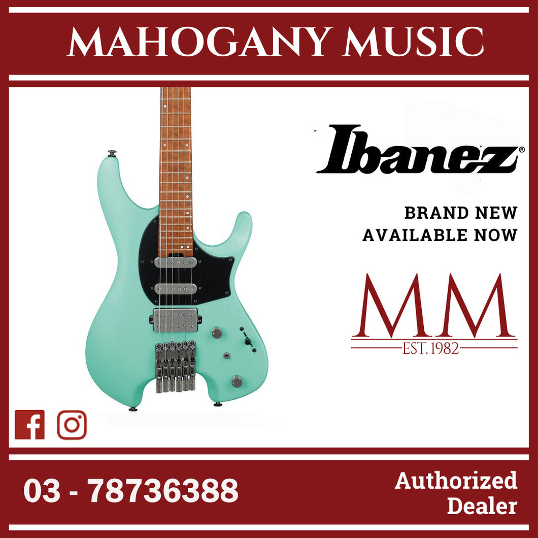 Ibanez Q54-SFM Q Series Headless Electric Guitar, Sea Foam Green Matte