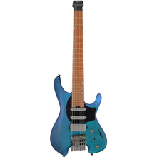 Ibanez Q547-BMM Q Series Headless 7-String Electric Guitar, Blue Chameleon Metallic Matte