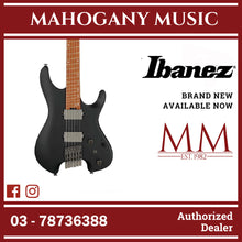 Ibanez QX52-BKF Headless Electric Guitar w/Bag, Black Flat