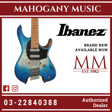 Ibanez QX54QM w/Q HSS Pickup - Blue Sphere Burst Flat