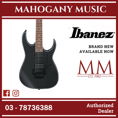 Ibanez RG320EXZ-BKF RG Standard Series Electric Guitar, Black Flat